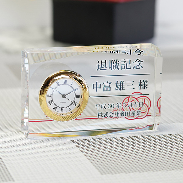 時計付きペーパーウェイト/楯 DT-1 (4)