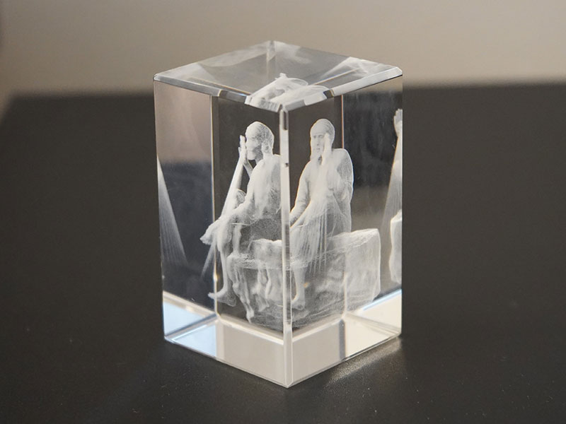 3Dクリスタル 直方体53x35 の画像4