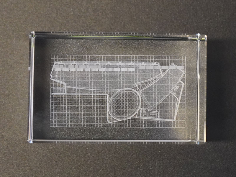 3Dクリスタル 直方体60x40 の画像9