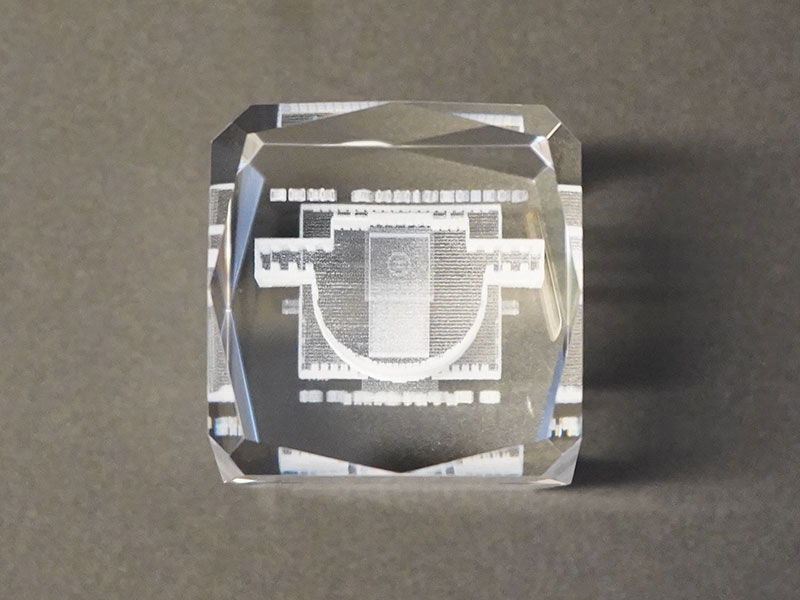 3Dクリスタル 直方体24面カット100x60 の画像5