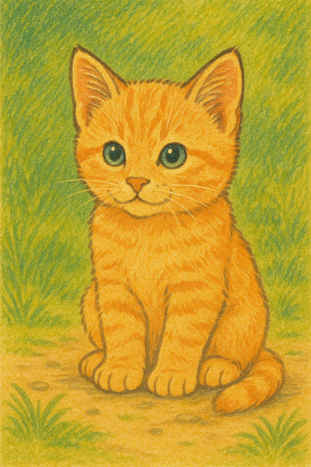AIでイラストにした猫