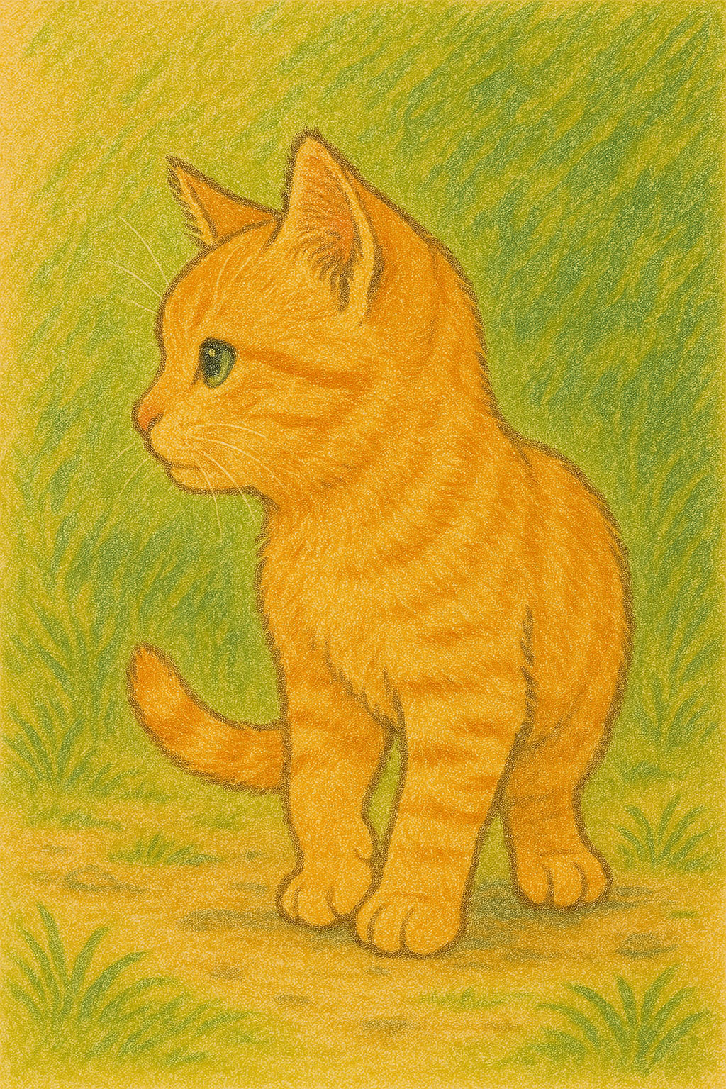 AIでイラストにした猫