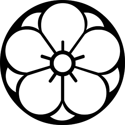 【梅(梅の花)】石持ち地抜き八重梅